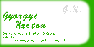 gyorgyi marton business card
